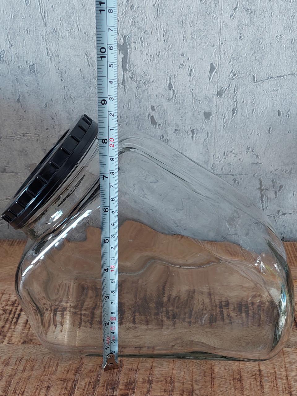 Antieke Grote glazen snoeppot