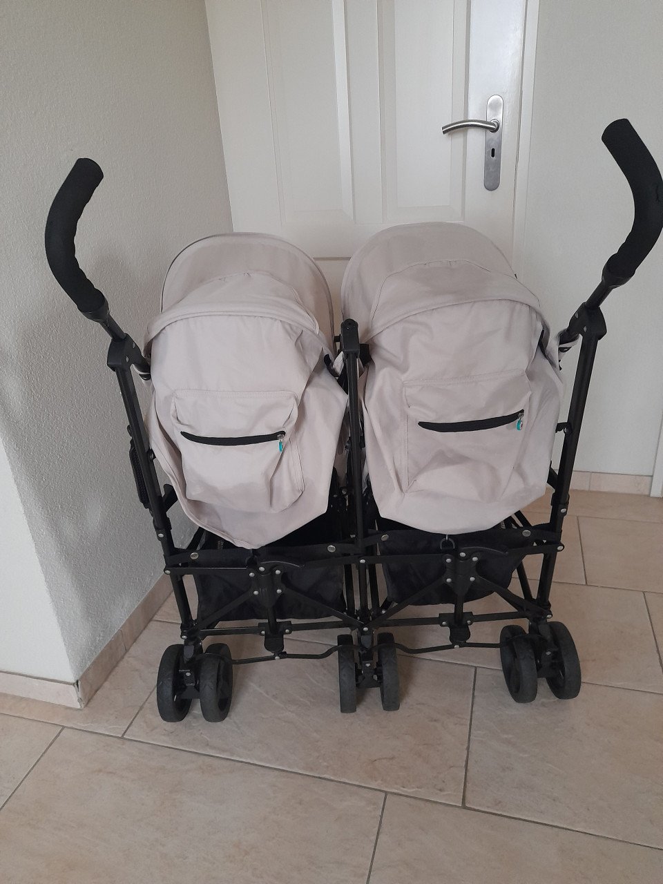 Premaman buggy Twin / tweelingbuggy  grijs ( in goede nette schone staat)