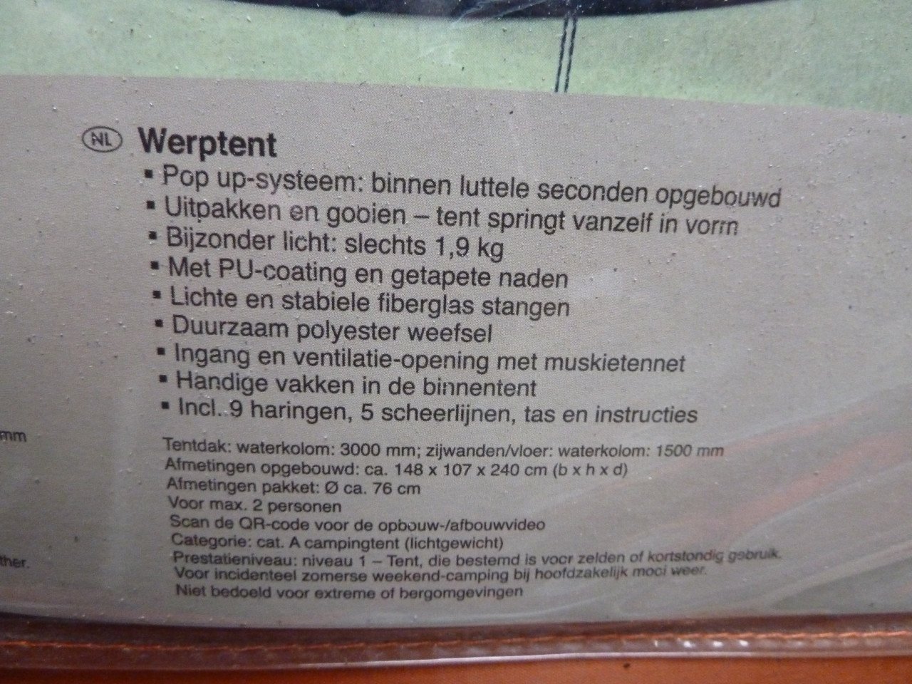 Leuk tentje