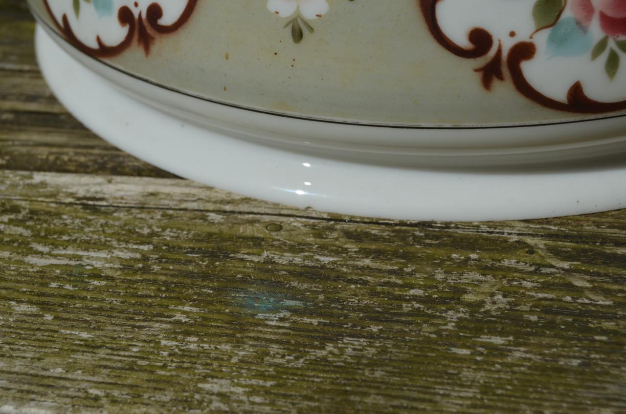 Antieke glazen hanglamp jaren '20-ish.