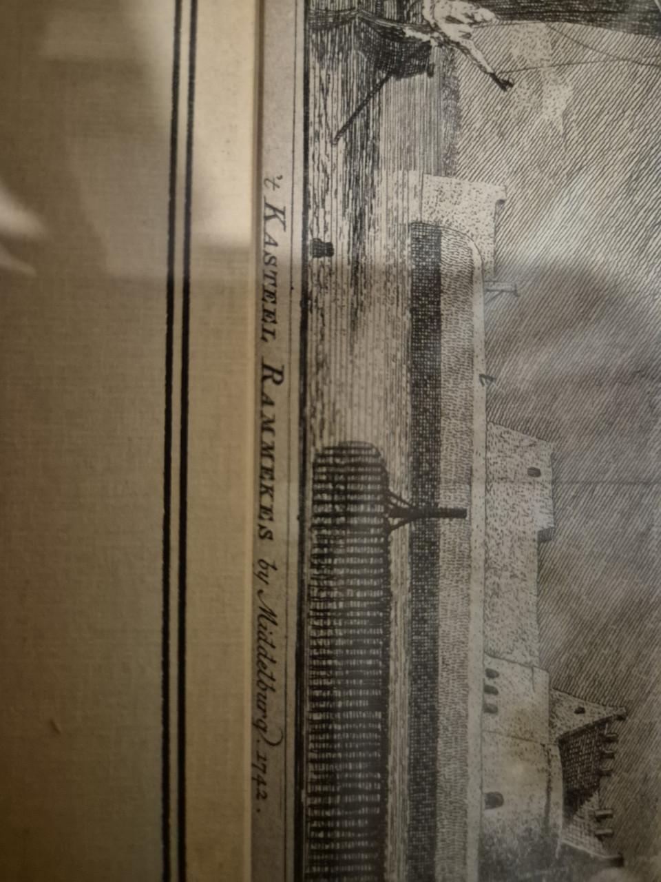 Lijn-ets/ gravure Fort Rammekens