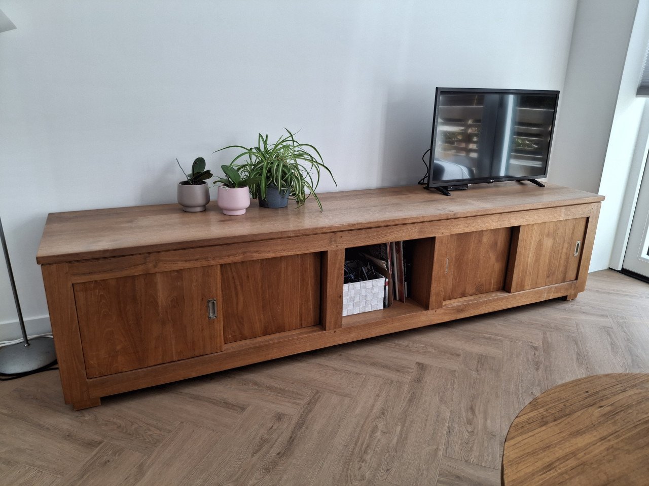 Massief Teak houten dressoir / TV meubel