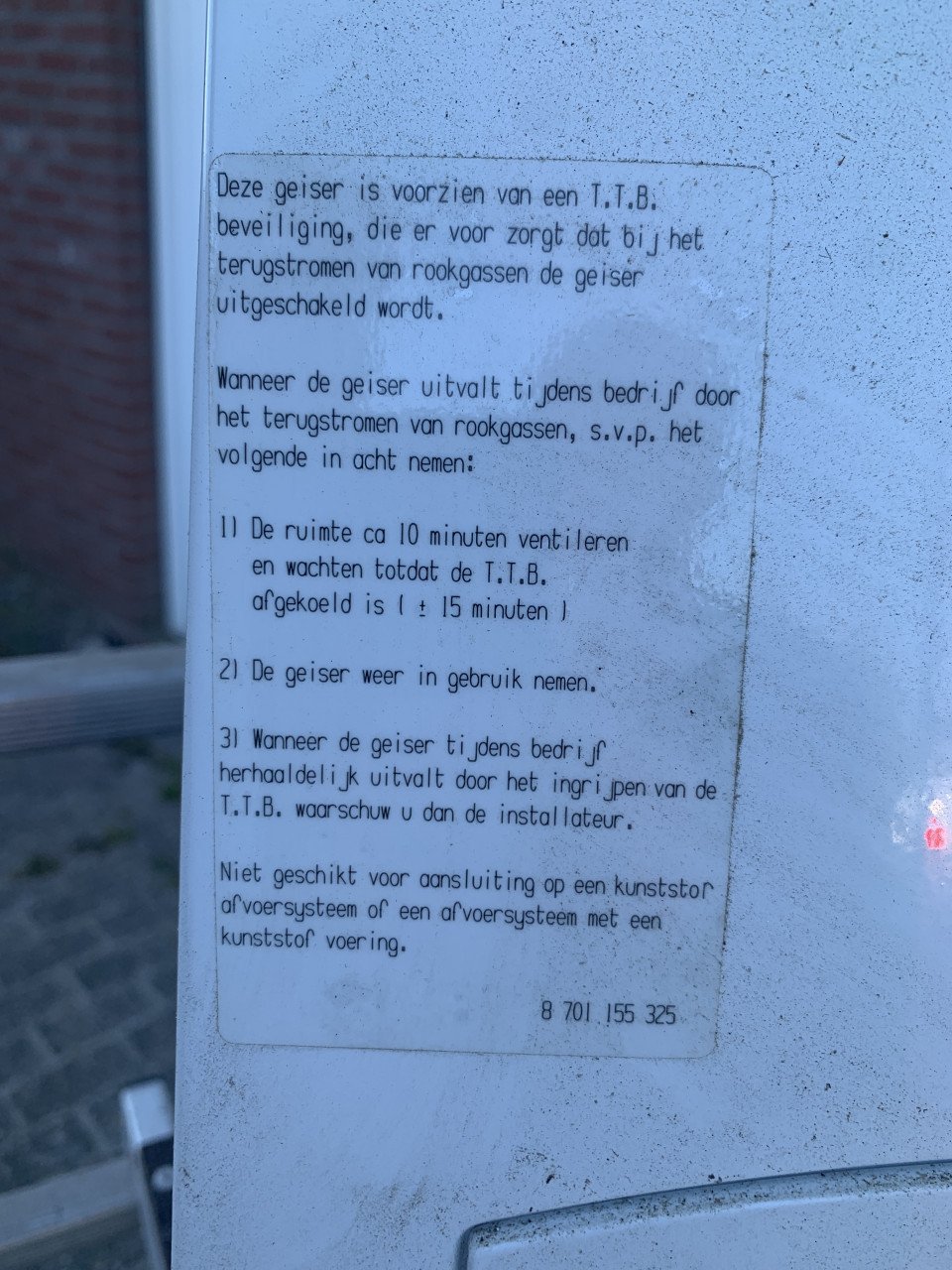 Nefit geiser