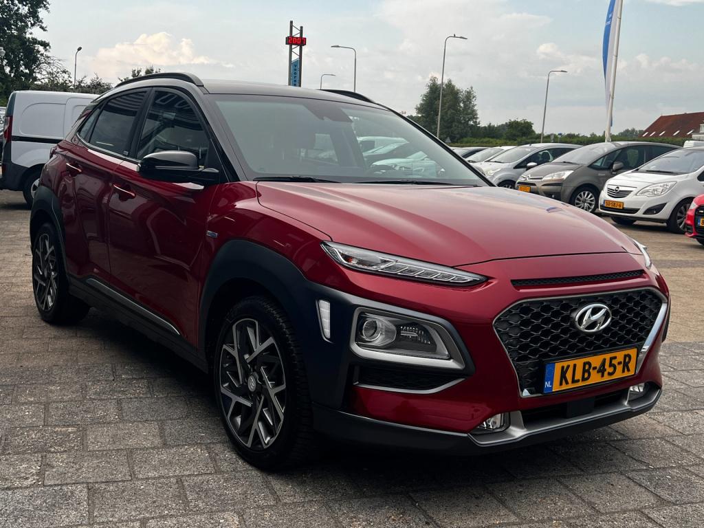 Hyundai Kona 1.6 gdi hev premium two tone, leer, camera, head up display en