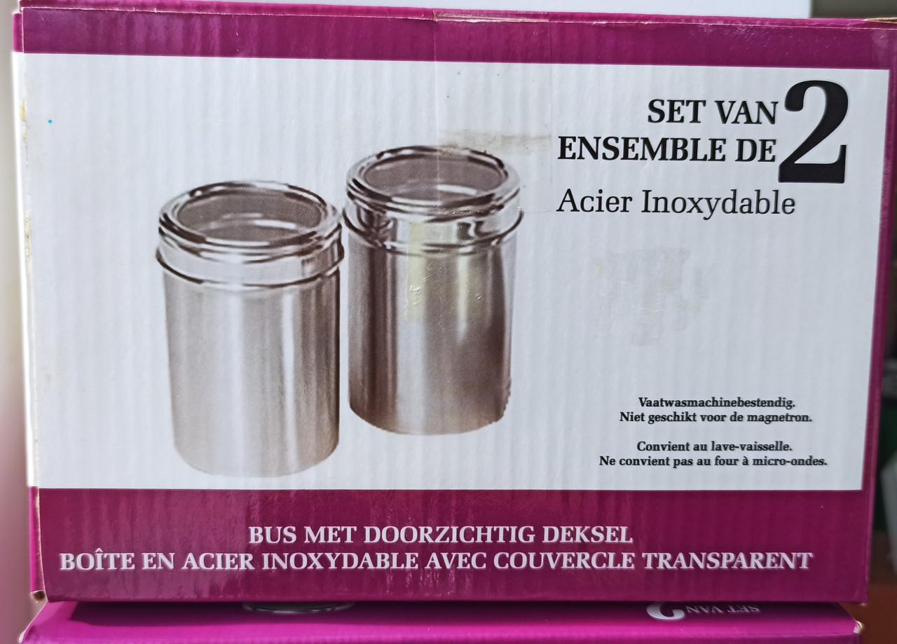 Voorraadbus met doorzichtige deksel - 13 st. waarvan 7 nieuwe