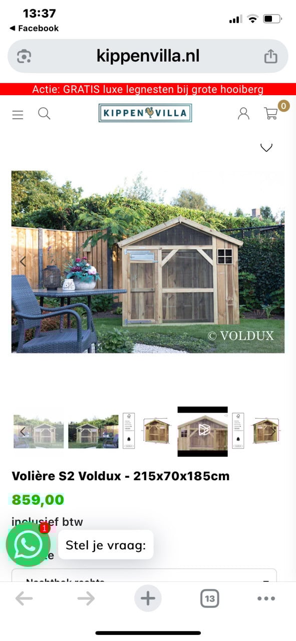 Voldux volière