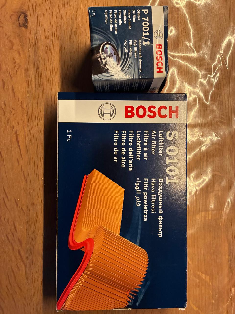 Luchtfilter en oliefilter