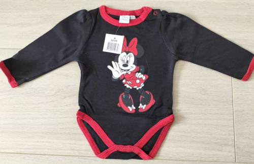 Disney romper Minnie Mouse zwart maat 62/68