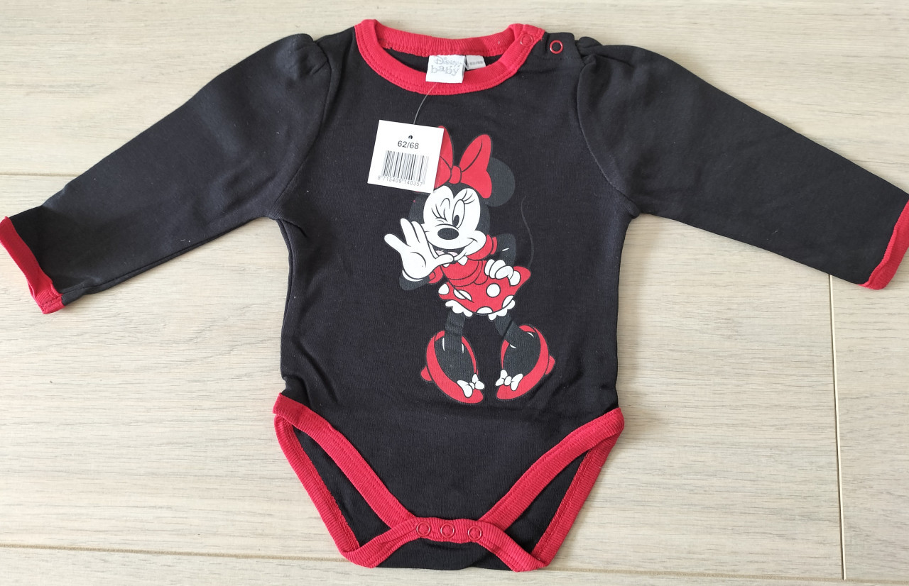 Disney romper Minnie Mouse zwart maat 62/68