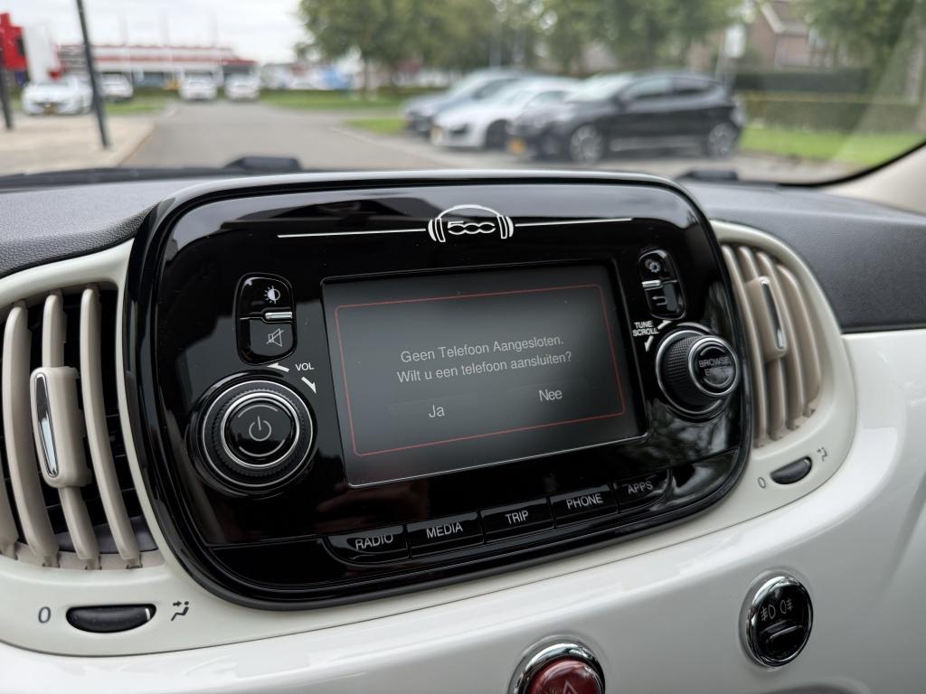 Fiat 500 1.2 lounge - lederen bekleding -