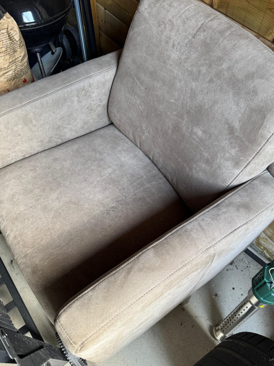Grey Arm chair