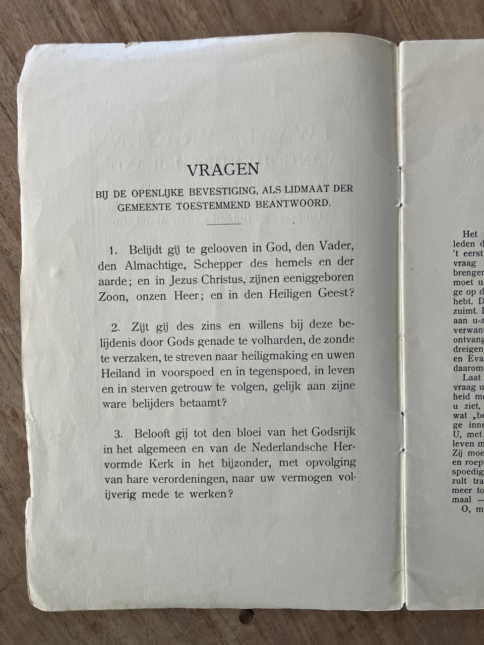 Boekje 12 vragen van God den Heiland