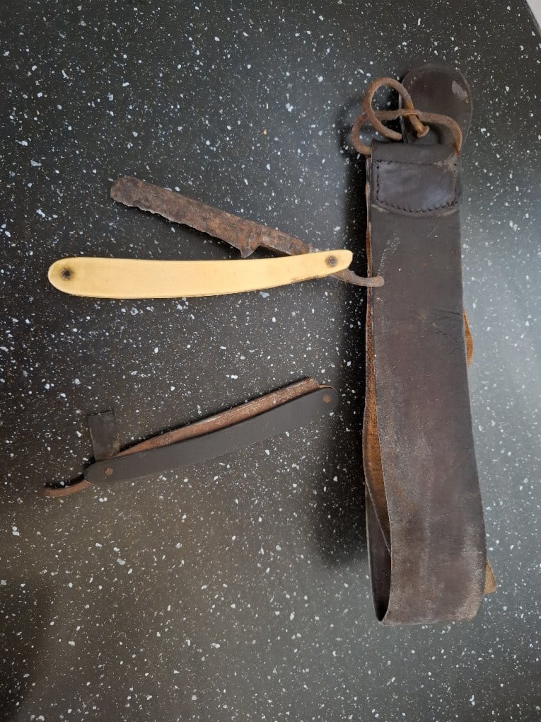 Vintage kappersmateriaal