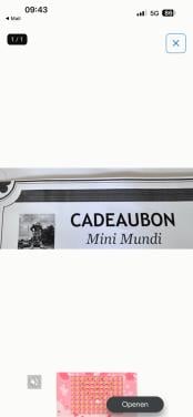 Jaarkaart voor mini mundi