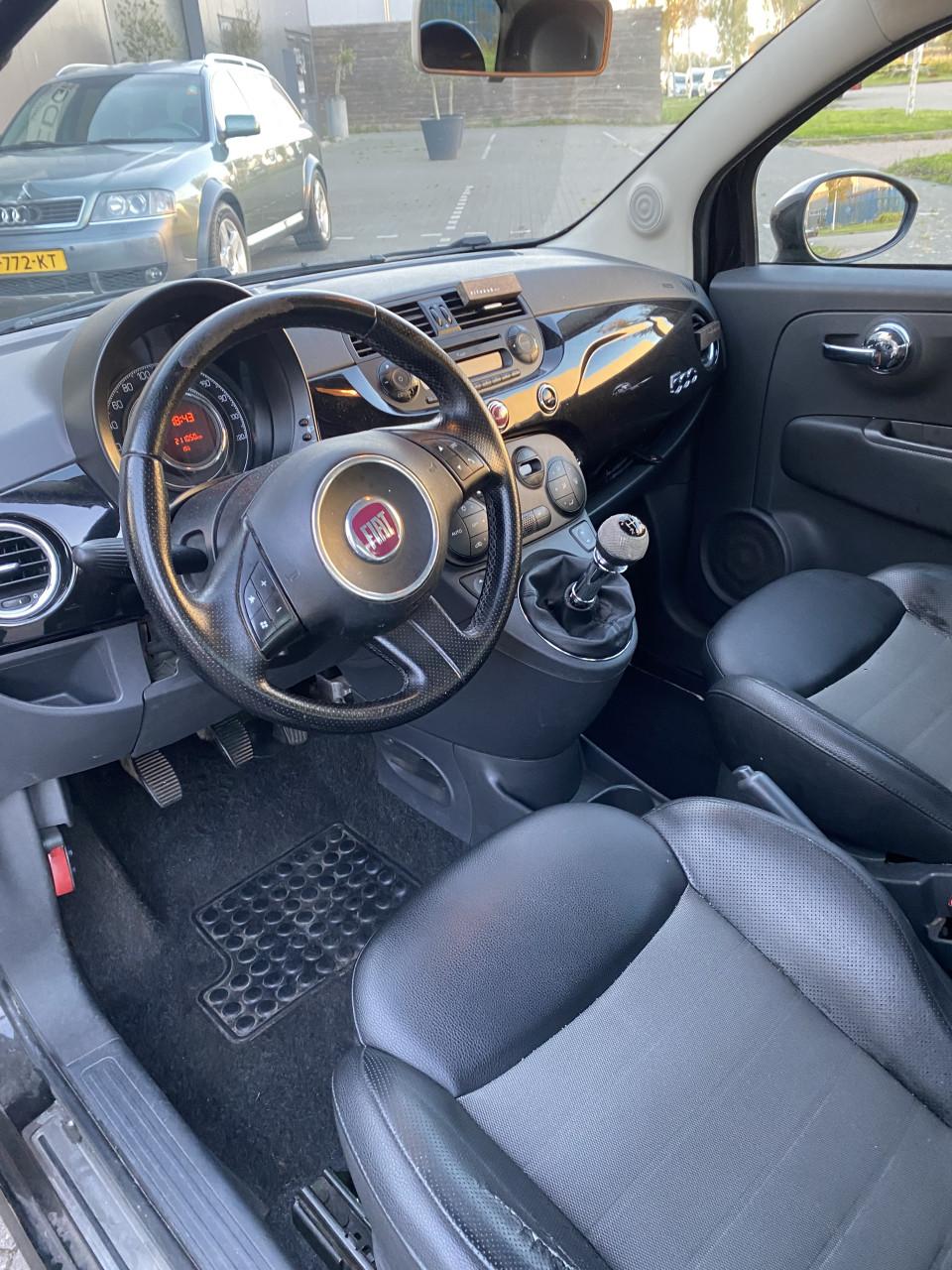 Fiat 500 1.2 C 2008 Zwart | NAP | NIEUWE APK!