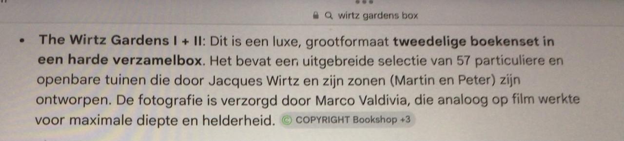 The Wirtz Gardens deel I en II