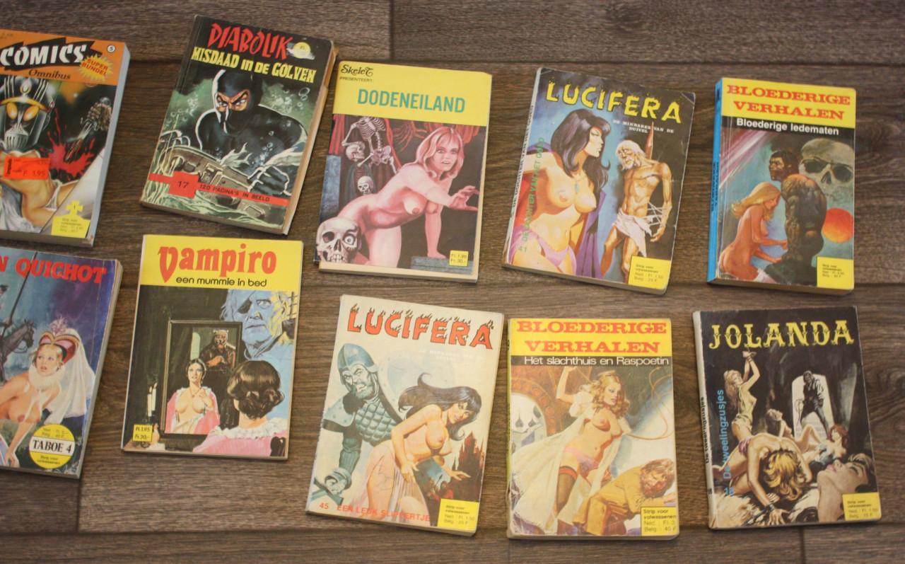 Erotische strips-zeer grote partij