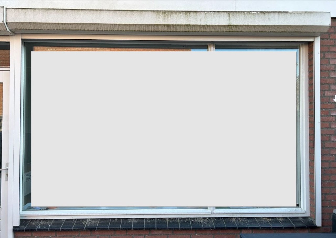 Elektrisch rolluik 298 x 203 cm en 109 x256 cm