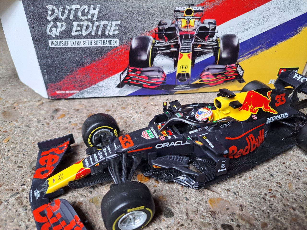 Modelauto, max Verstappen 2021 Jumbo