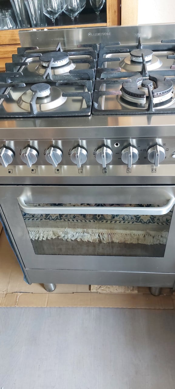 Gasfornuis met oven 'gebruik'