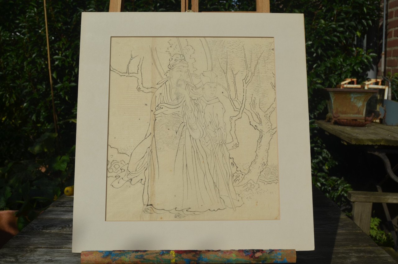 Mooie Chinese tekening ca. 1900 (2)