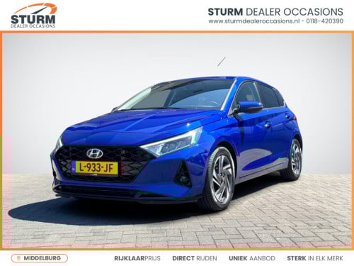 Hyundai I 20 1.0 t-gdi premium sky automaat | schuif-/kanteldak | stuur- + 
