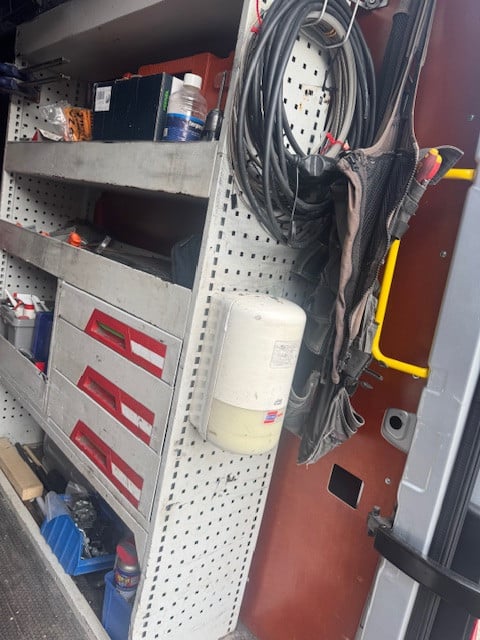 Interieur voor werkbus