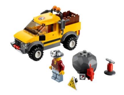Lego City 4200: mijnbouw truck met mijnwerker