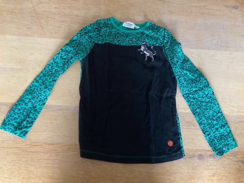 Orange Stars shirt lange mouw maat 140-146