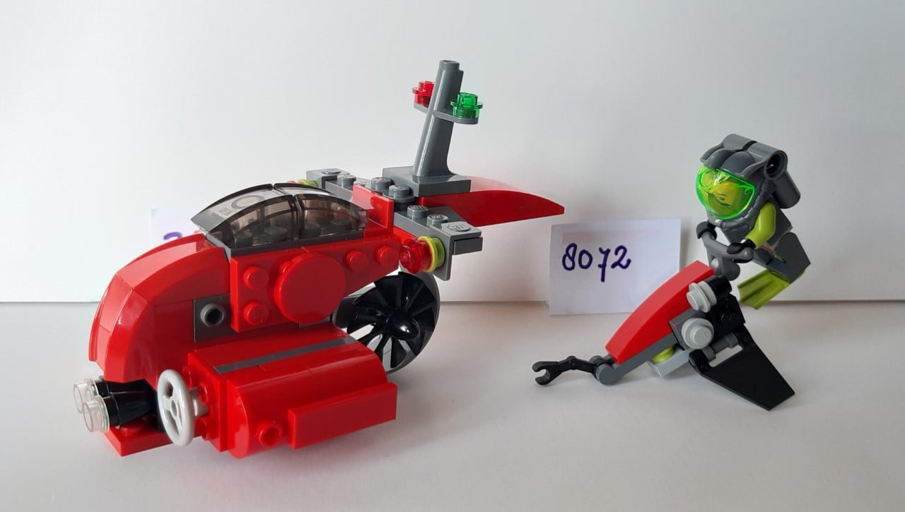 LEGO Atlantis: 8072 + 20013: seajet en Neptune microsub