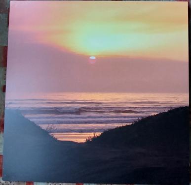 Mooie Zeeuwse foto op hout voor binnen aan de muur 60x60 cm.