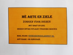 Dieren Oppas / Uitlaat / Verzorg Service "Mè Arte en Ziele"