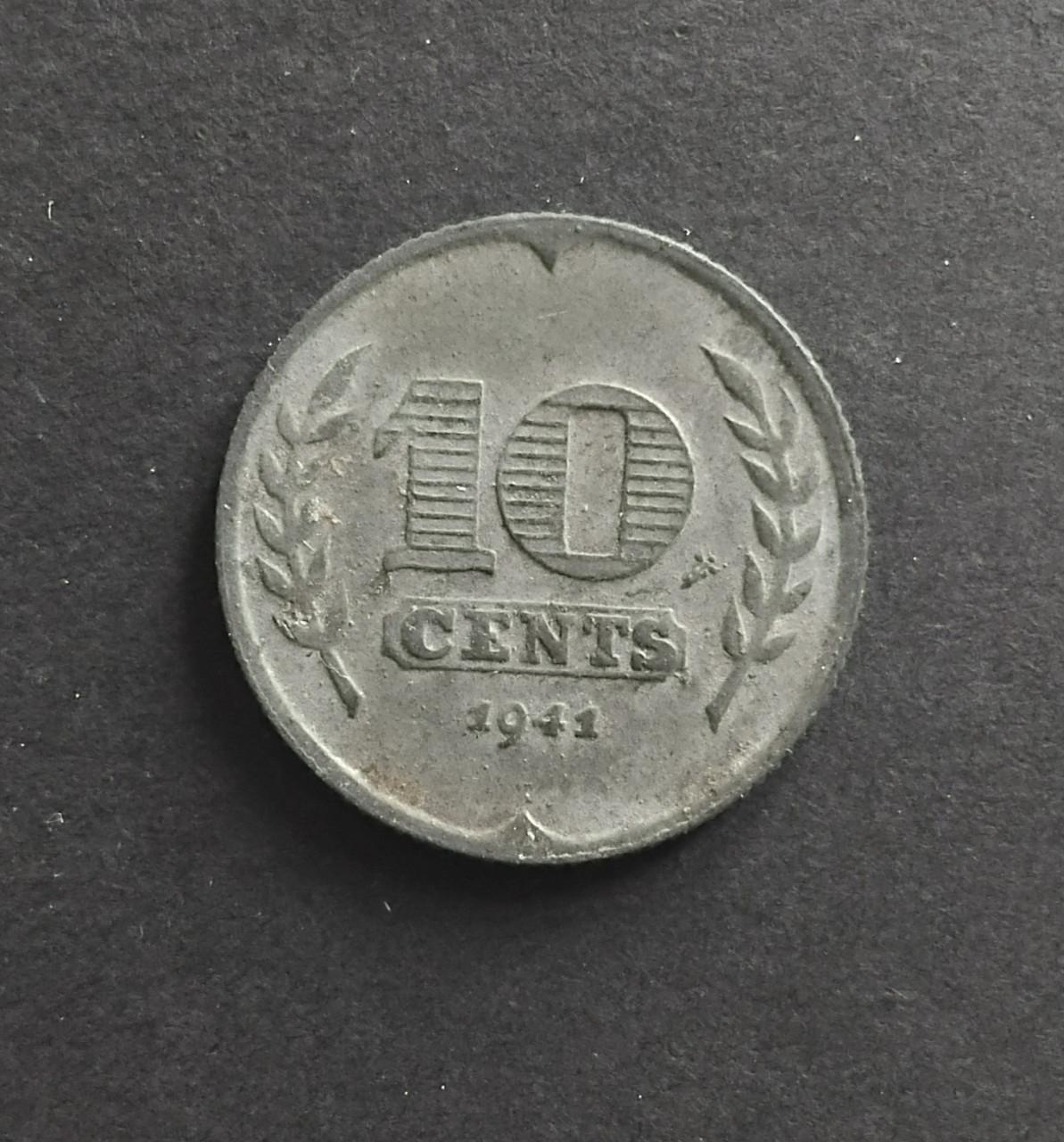 1941 1942 (2x) 1943 Zinken Dubbeltjes 4x