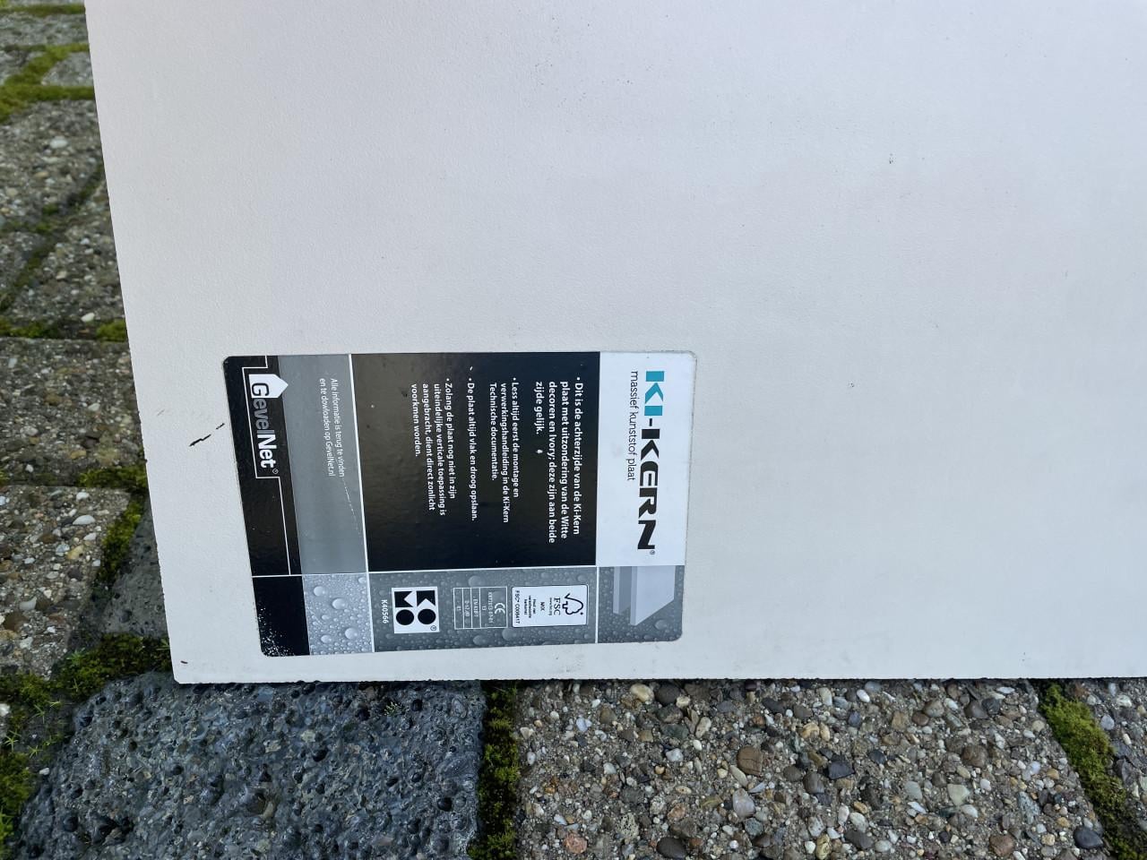 Trespa plaat uit een stuk