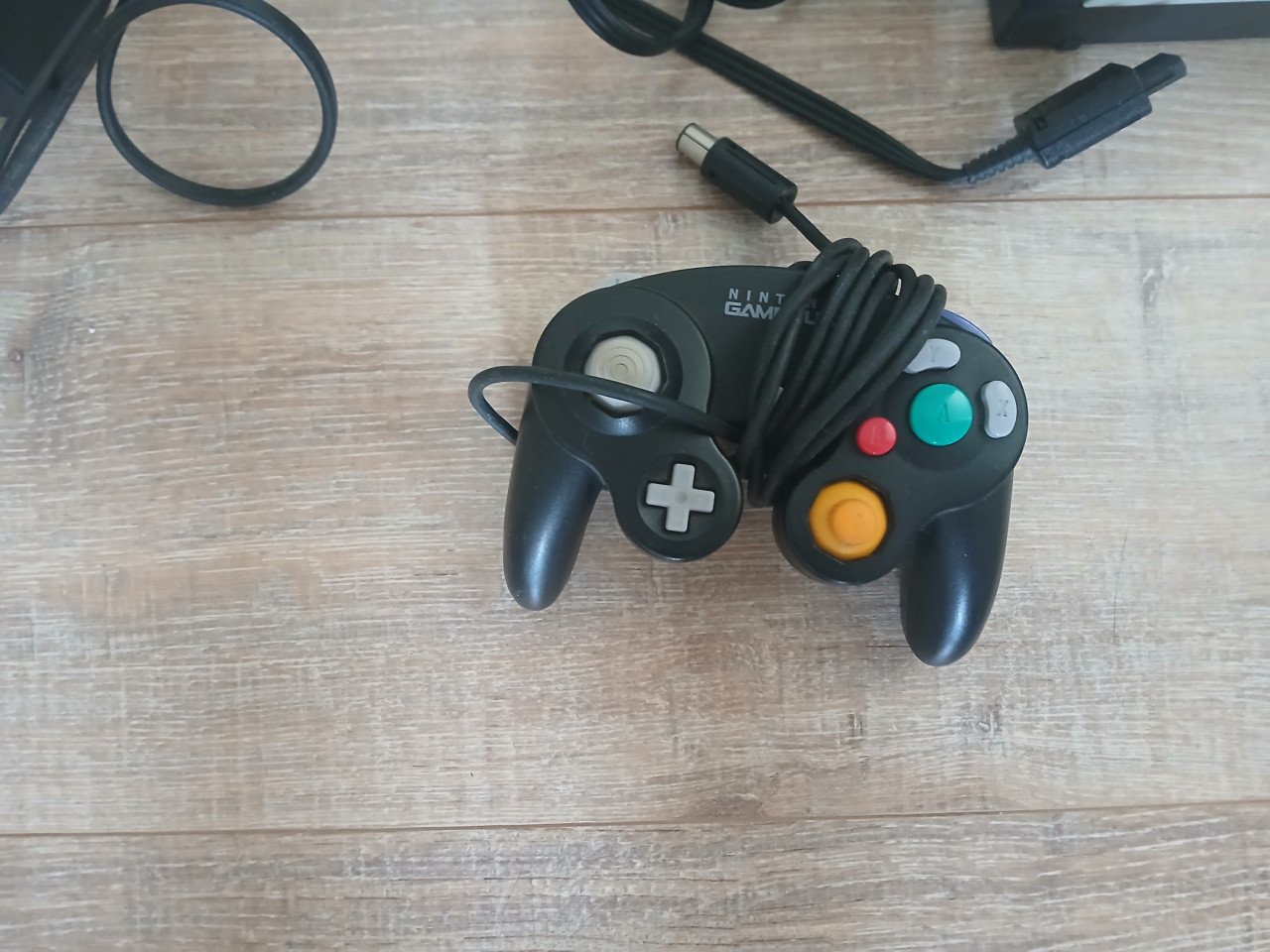 Nintendo gamecube met controller en kabels