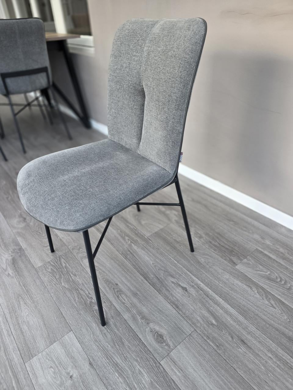 6x Xooon Quint eetkamerstoelen Antraciet