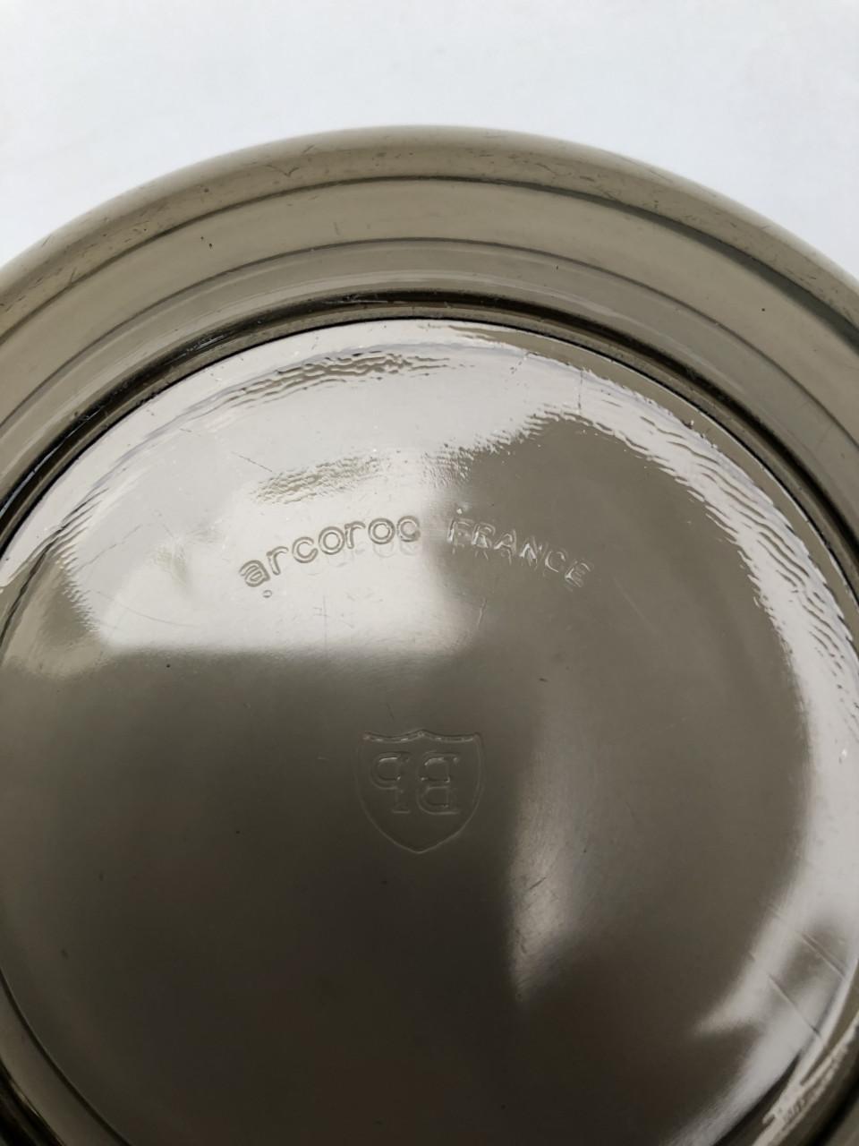 Vintage set rookglas schalen van Arcoroc France