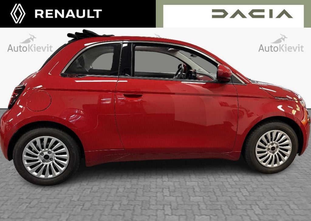 Fiat 500e cabrio red 24 kwh
