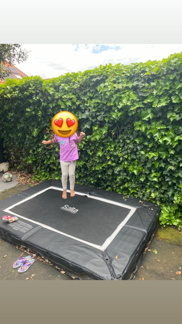 Rechthoekige inground trampoline