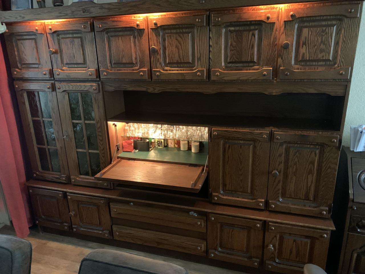 Kast  secretaire en bank gratis in 1x per zsm ophalen