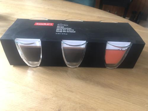 NIEUW 6x Theeglas Bodum Bistro Transparant 350 ml