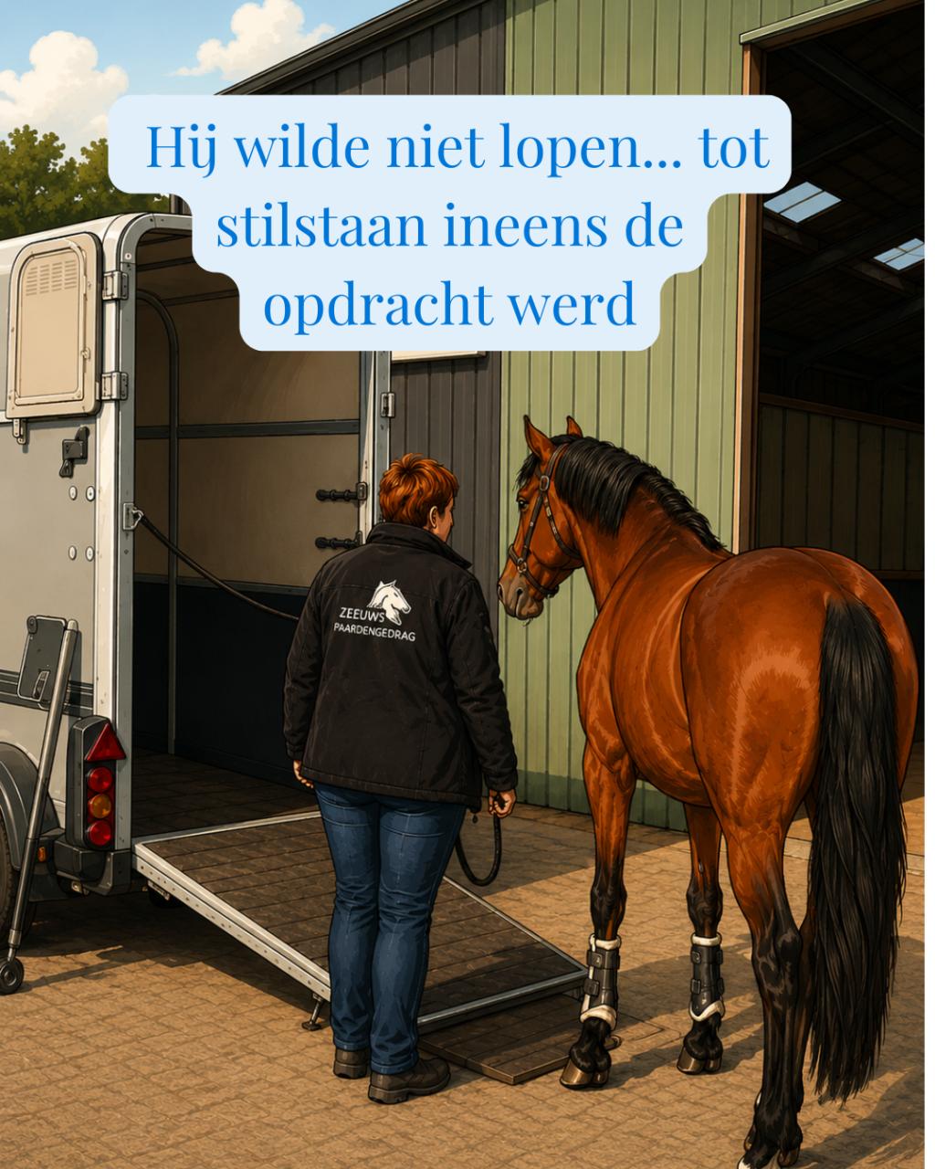 Een VIP paard, krijgt een VIP vervoersmiddel