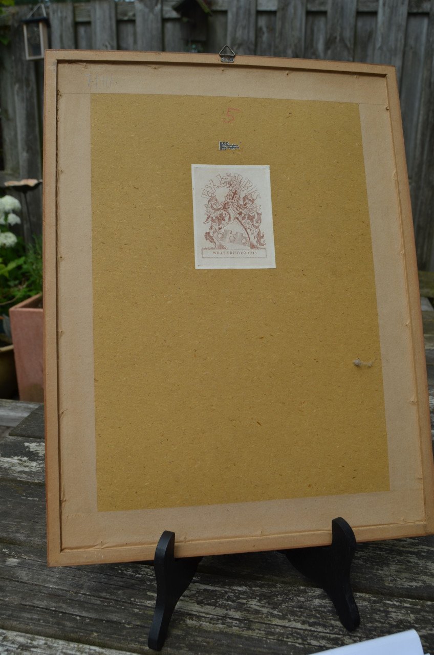 Belgische lithografische prenten van gebouwen (3)