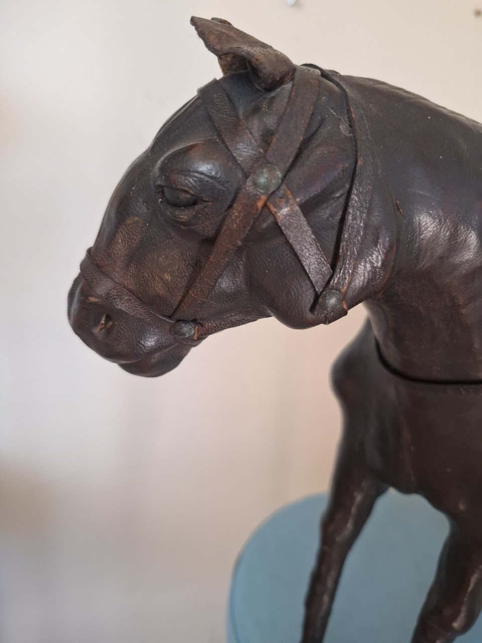 Leren paard