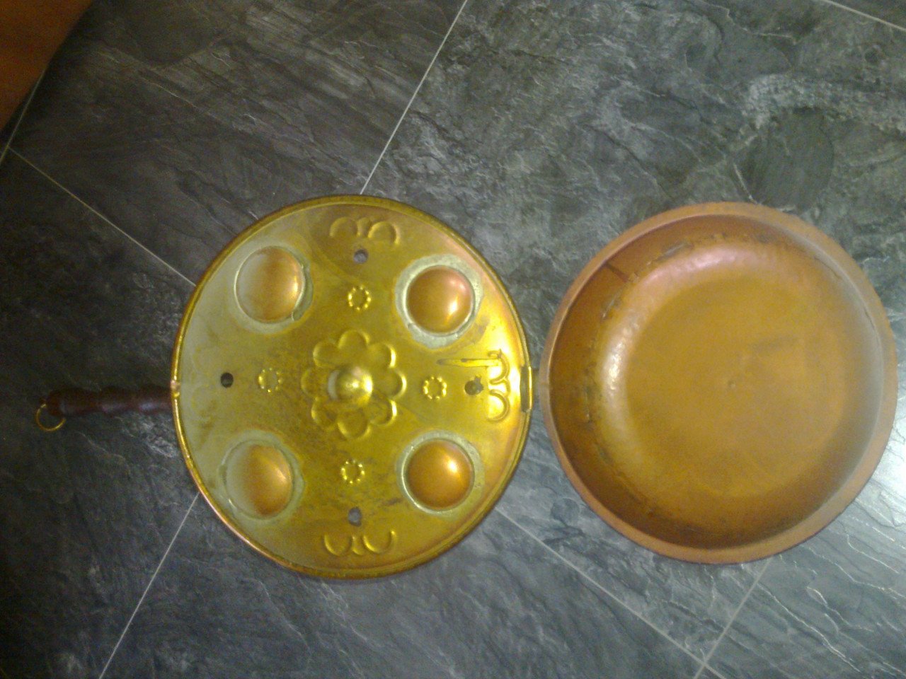 Koperen beddenpan