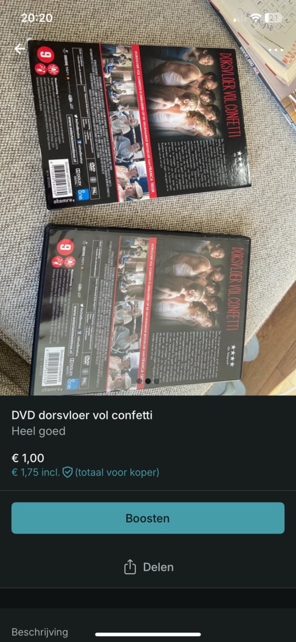 DVD dorsvloer vol confetti