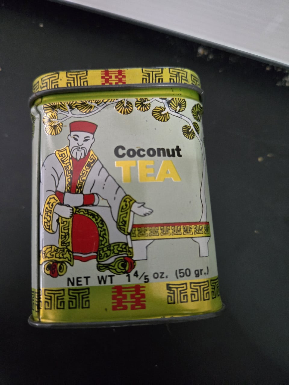 Vintage Kwong Sang Tea Co. Coconut Tea blikje