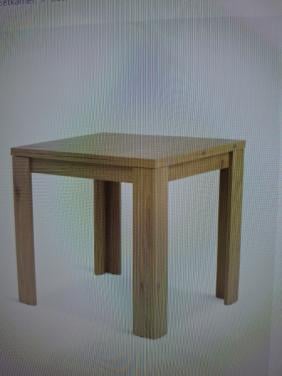 Uitschuifbare eettafel 80x120  kleur: licht eiken