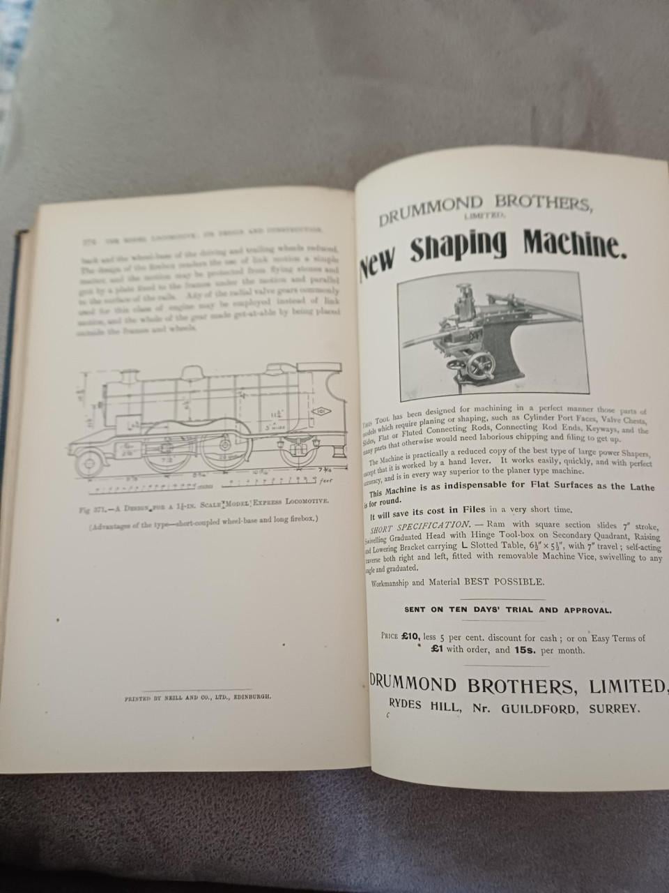 The model locomotive