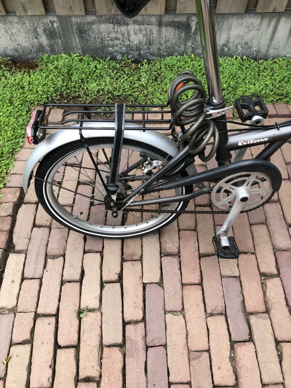 Bagagedrager komt van een Gazelle 20 inch.